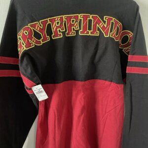 NWT Harry Potter Gryffindor Long Sleeve Shirt Spirit Jersey Universal Studios